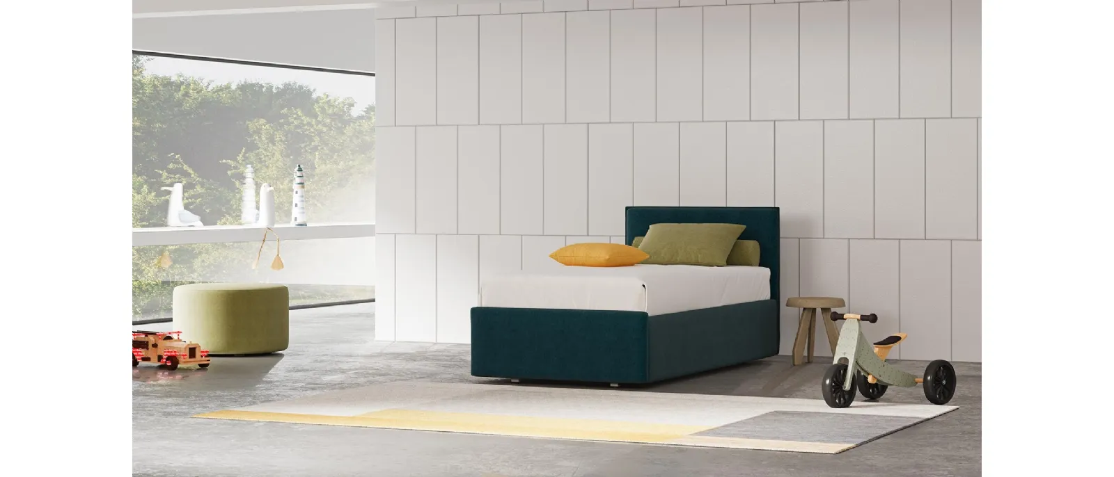 Soul single bed by Divalletti Home is a contemporary