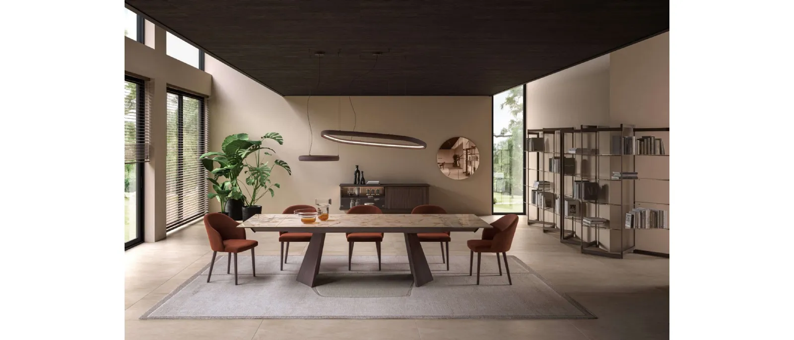Extendable table Axel by Ozzio