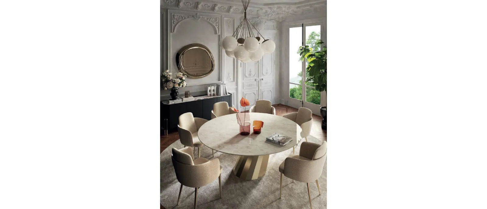 Brera round table by Di Lazzaro.