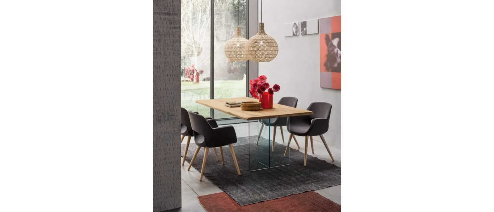 Cleo is a table with metal and