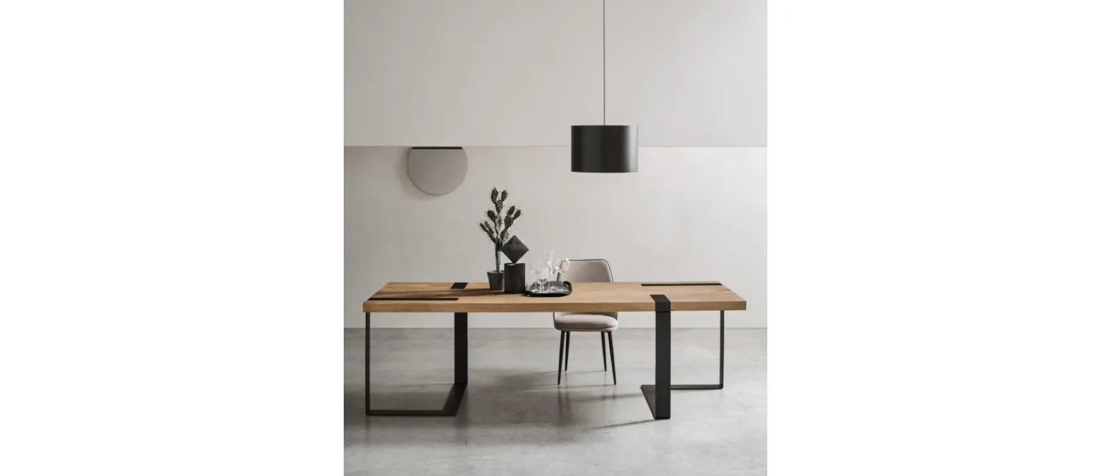 This table is made with three legs to