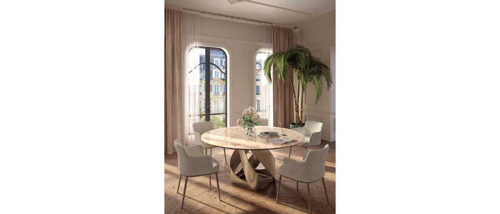 Twirl table by Di Lazzaro