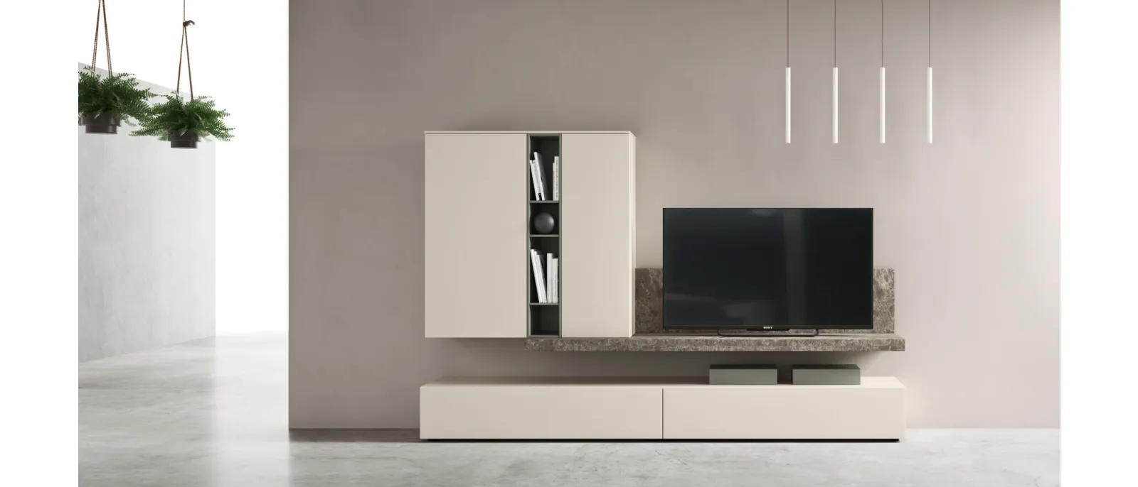 A low level tv stand made by Maronese is an ideal piece of
