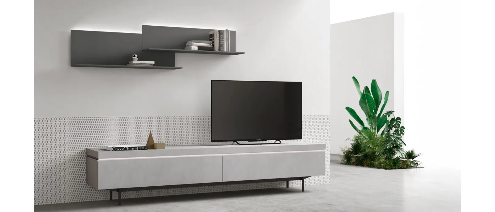 The legs of the TV stand SM 2354 are very thin