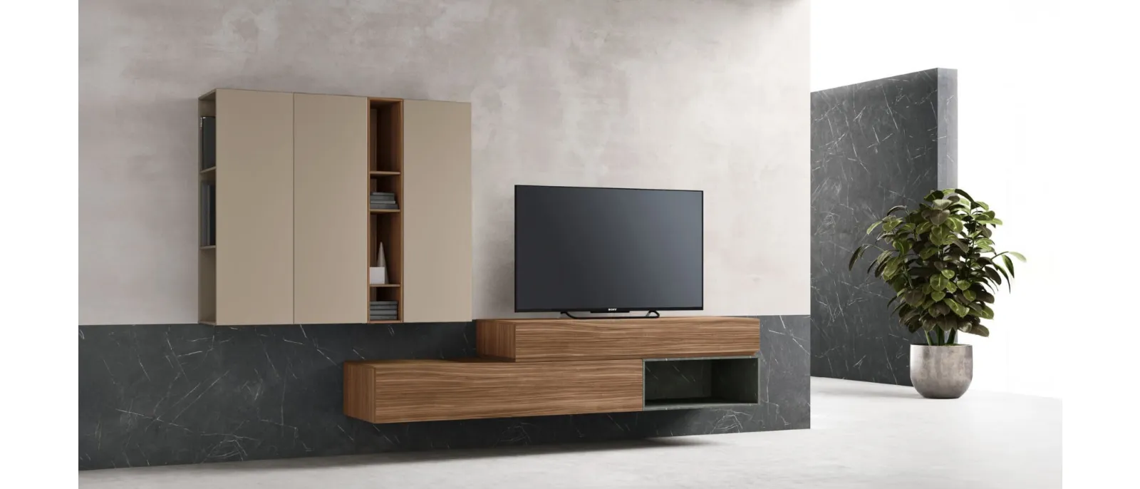 A wall-mounted mobile tv Sm2352 by maronese is