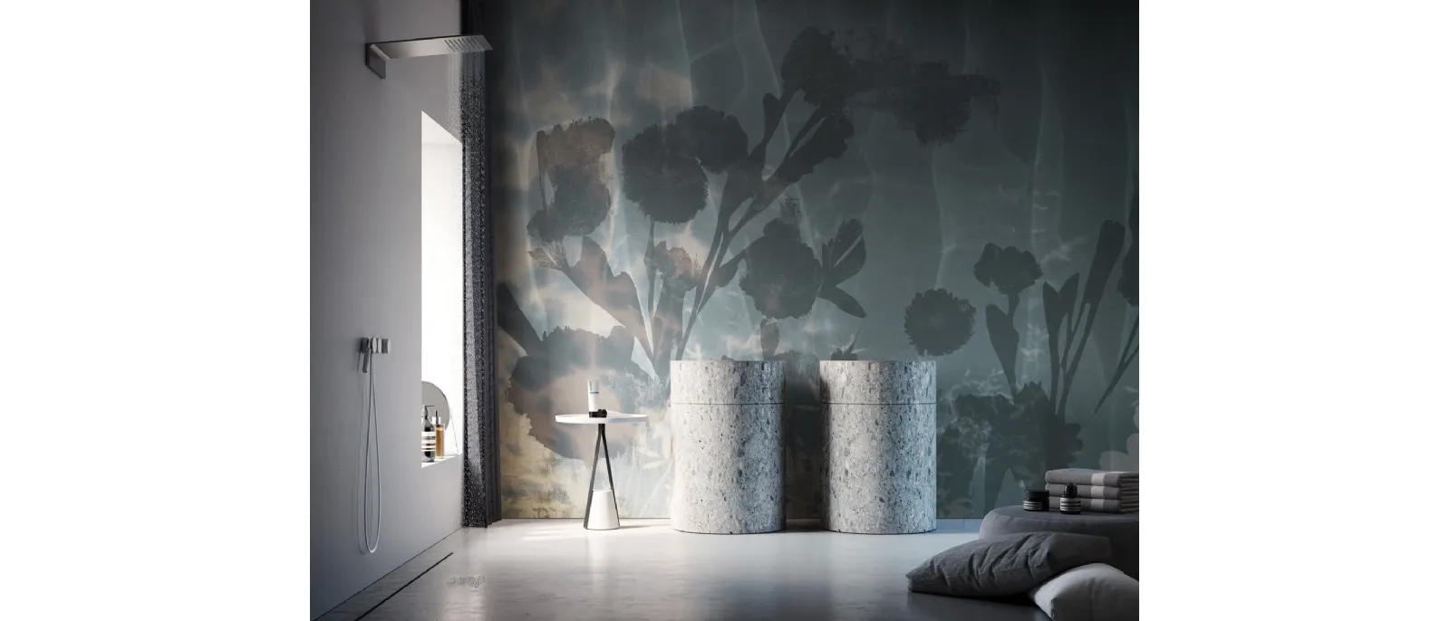 Abstract floral wallpaper Alten by Instabilelab.