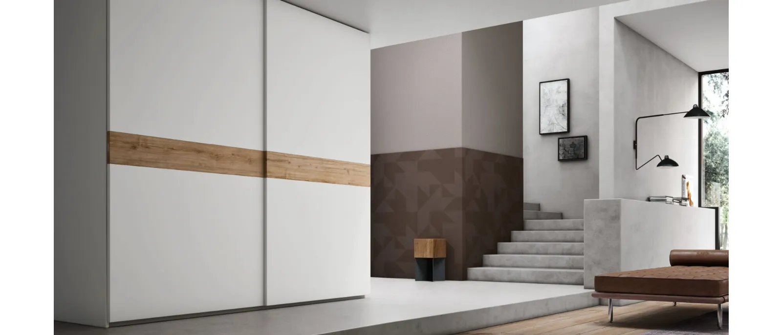 It is a double door wardrobe, designed to make the most of available space