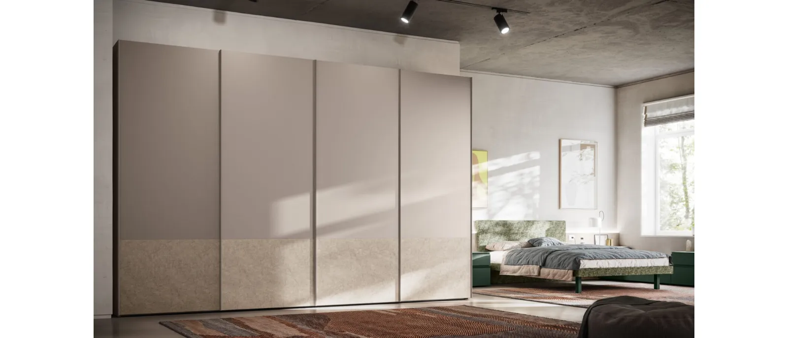 Wardrobe with sliding door Level DN 42 by Orme