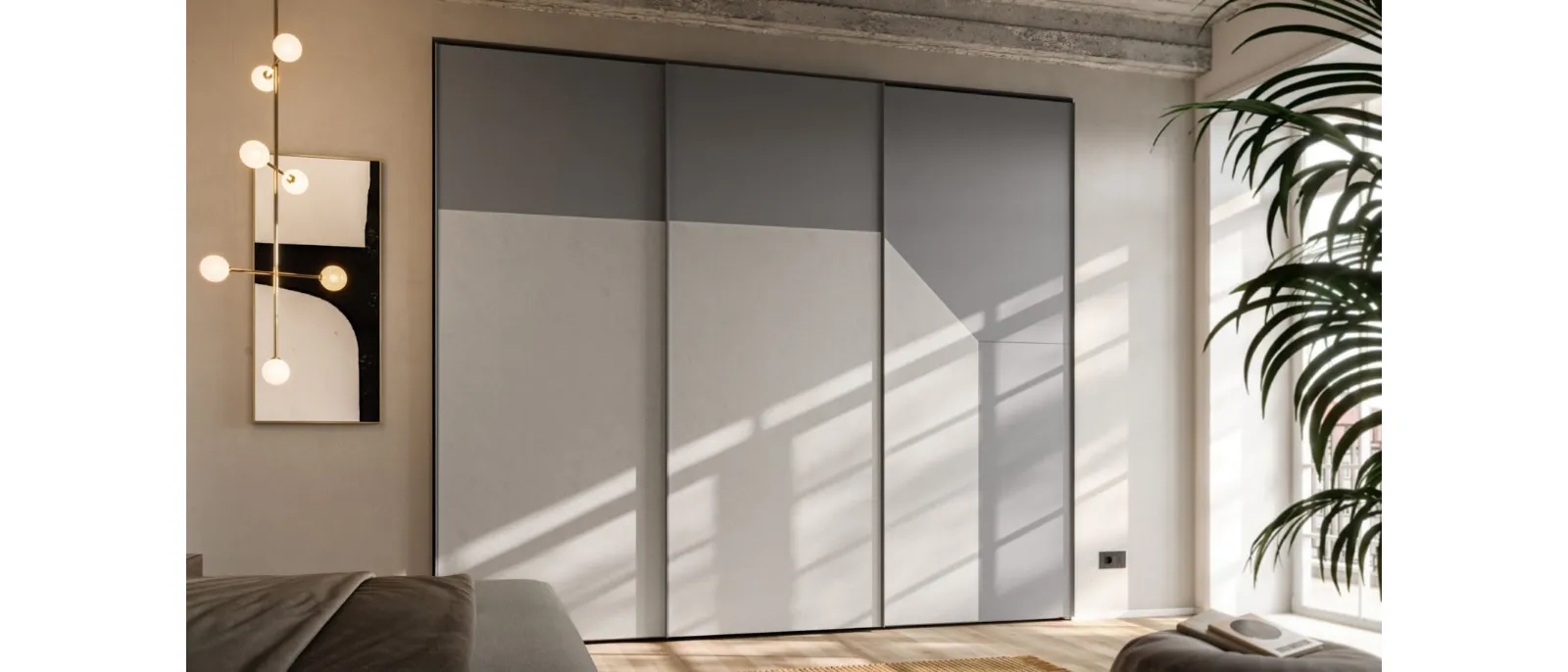 Custom made wardrobe with sliding door Level UP + Climb UP 45 by Orme.