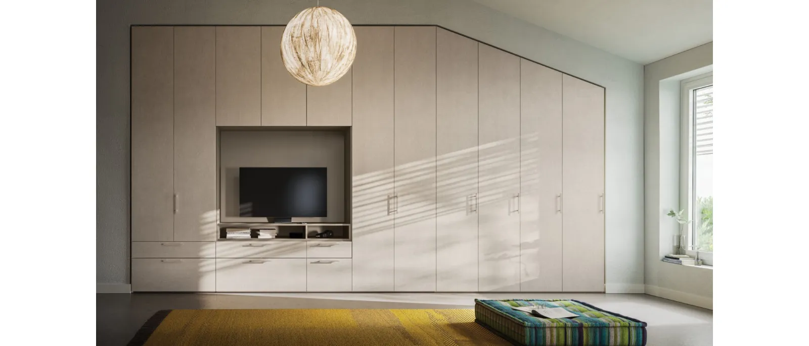 Custom-made wardrobe for attic Smooth + M 15 39 by Orme