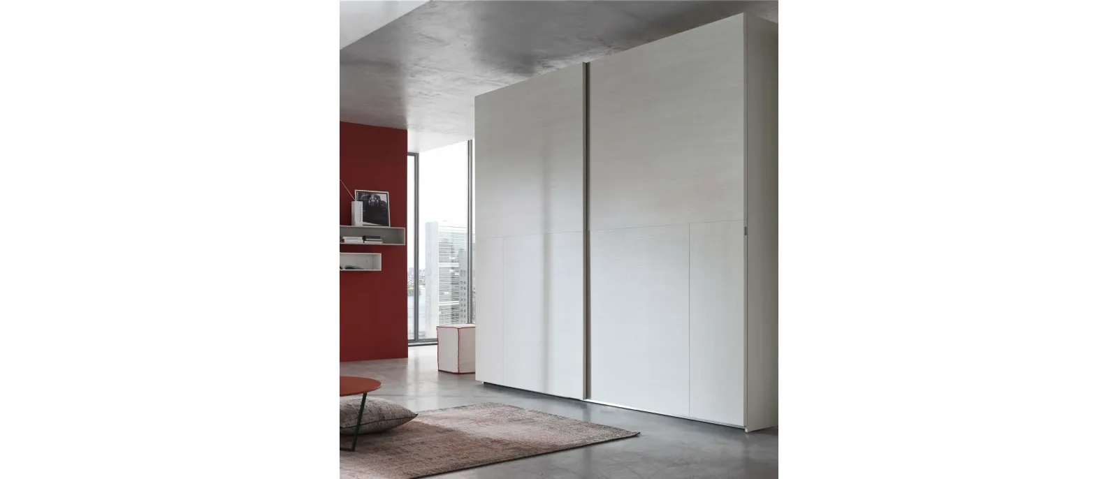 Royal wardrobe with sliding door by Maronese is perfect for the bedroom and living