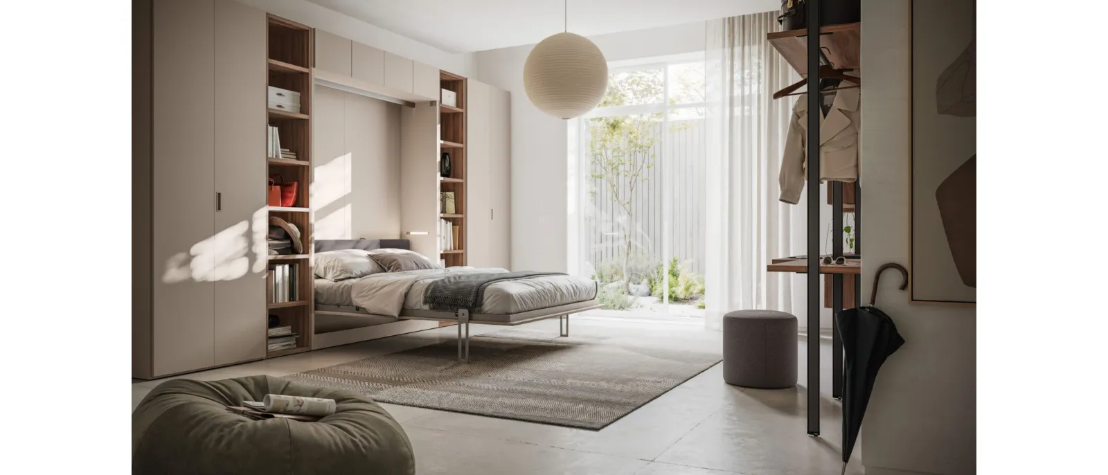 Wardrobe with foldaway bed Sensai Wardrobe 51 by Orme.