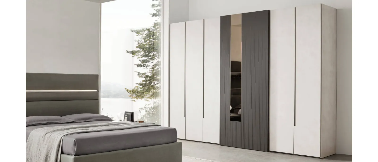 Folding Wardrobe with folding door Step Up is designed and produced by Mar