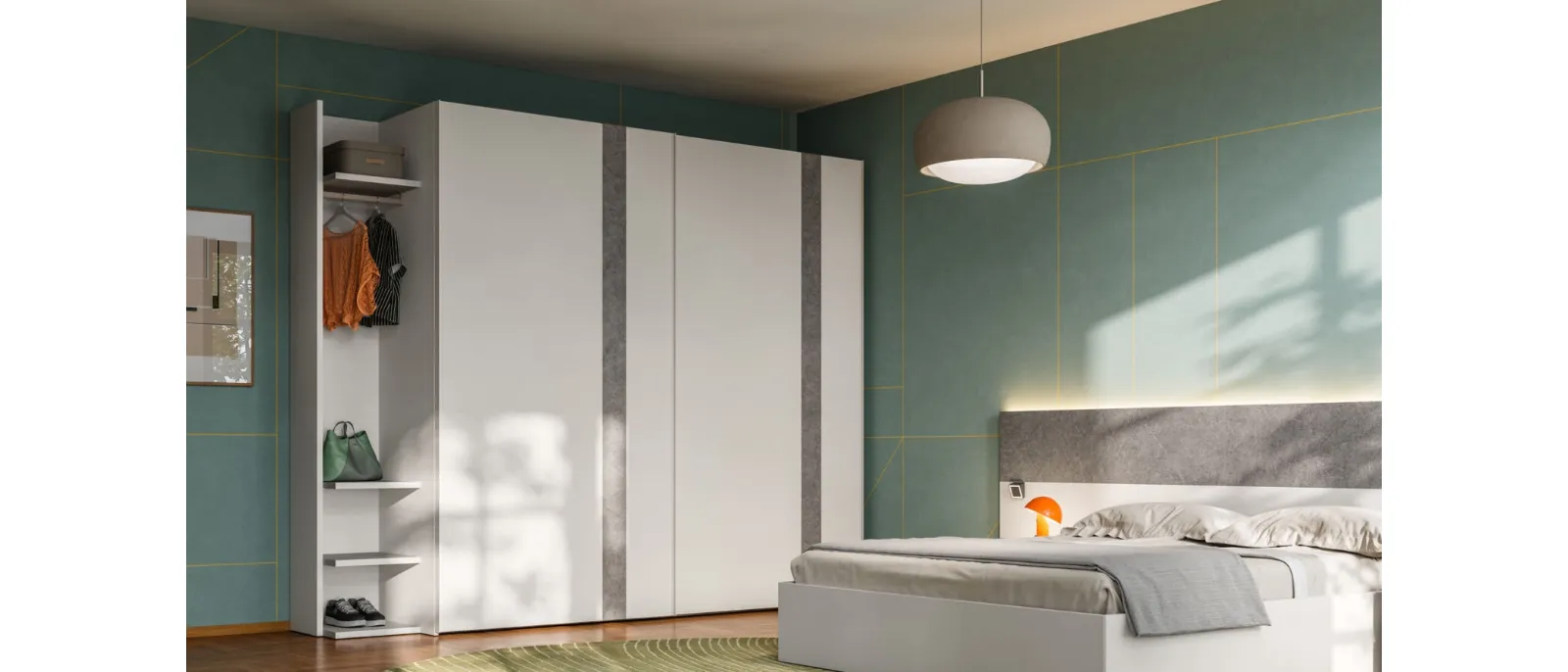 Wardrobe with sliding door Terna 47 by Orme