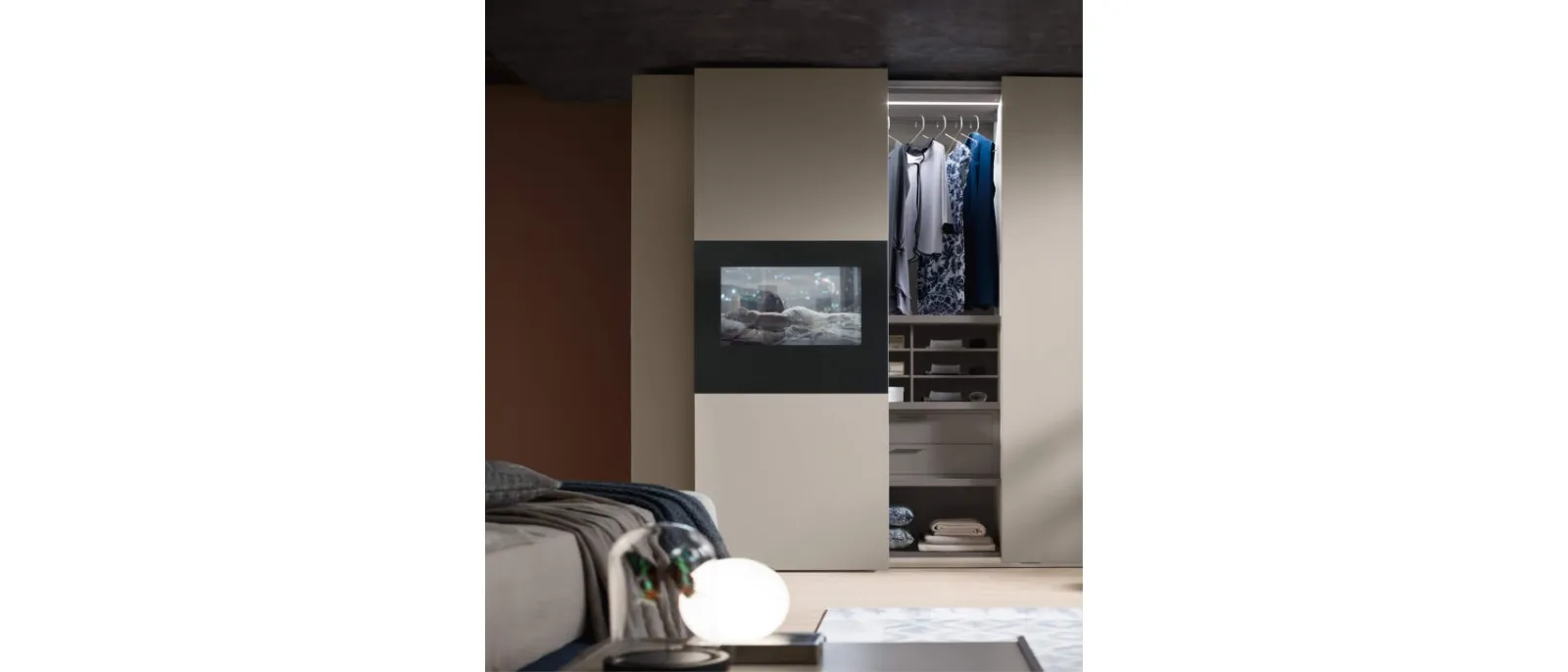 In the living room of an apartment recently refurbished by architect Maria