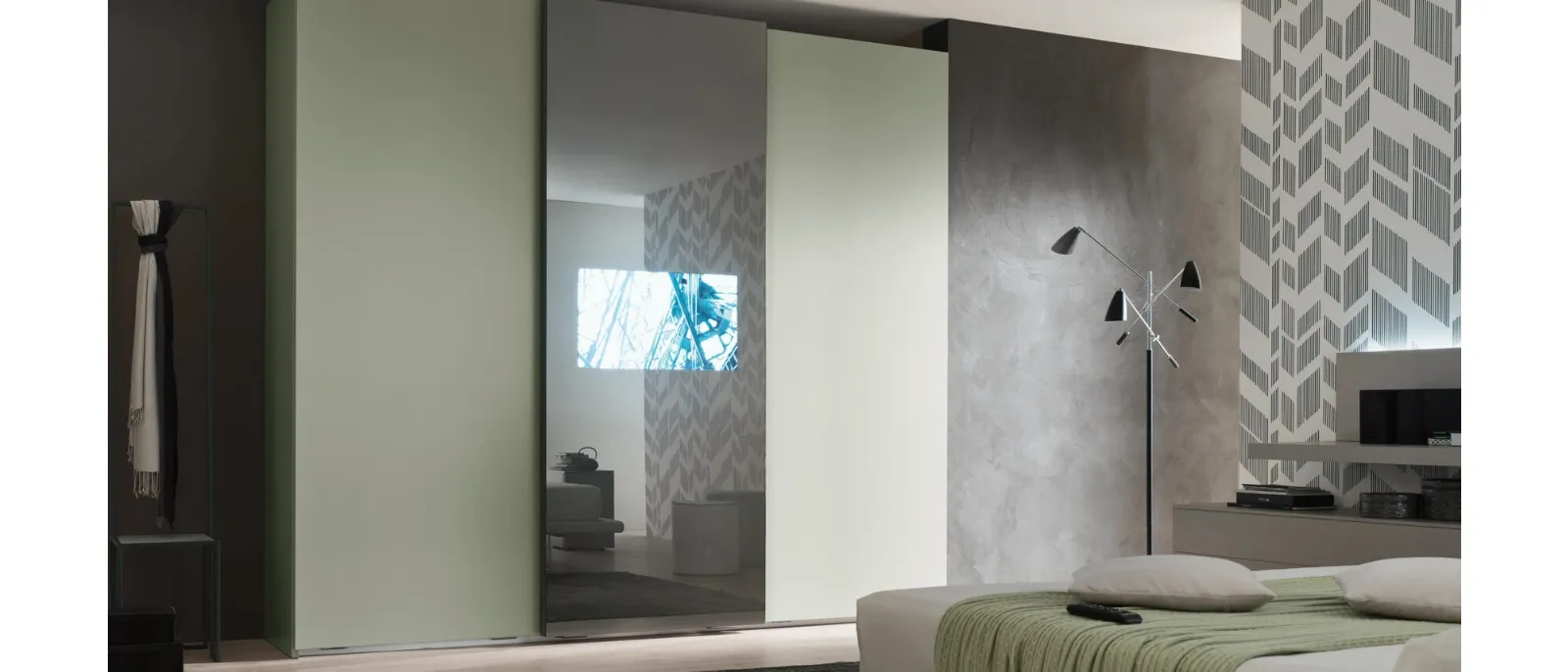 The TV wall of the 2014 collection is