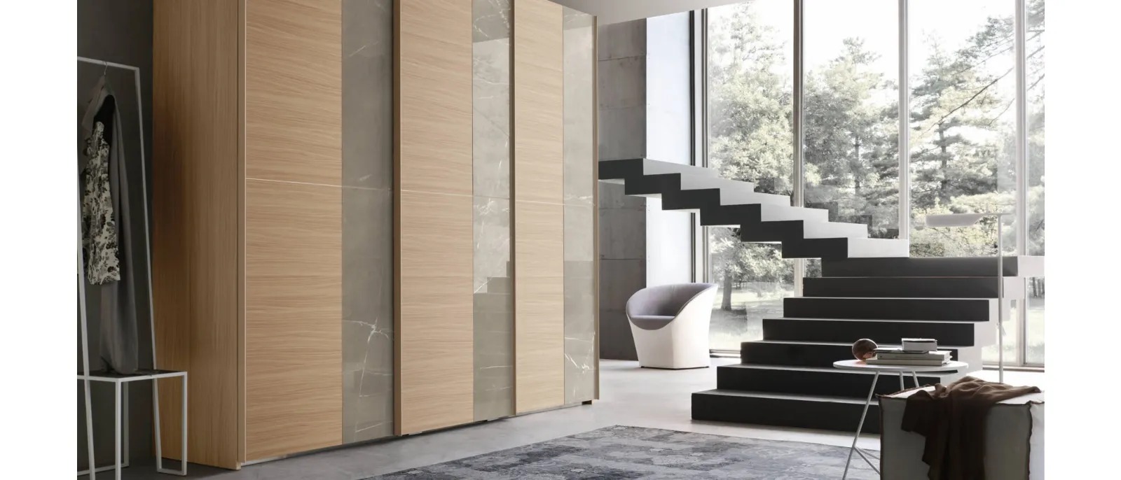 Armoire with sliding door ZEN by Maronese has the characteristic of